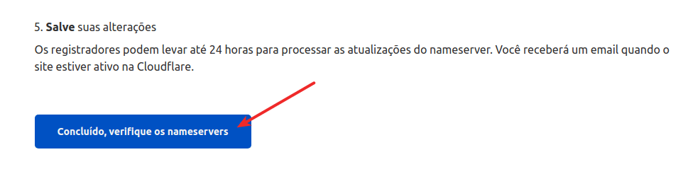 Concluir operação de inclusão concluída