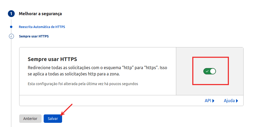 Configuração - Sempre usar https